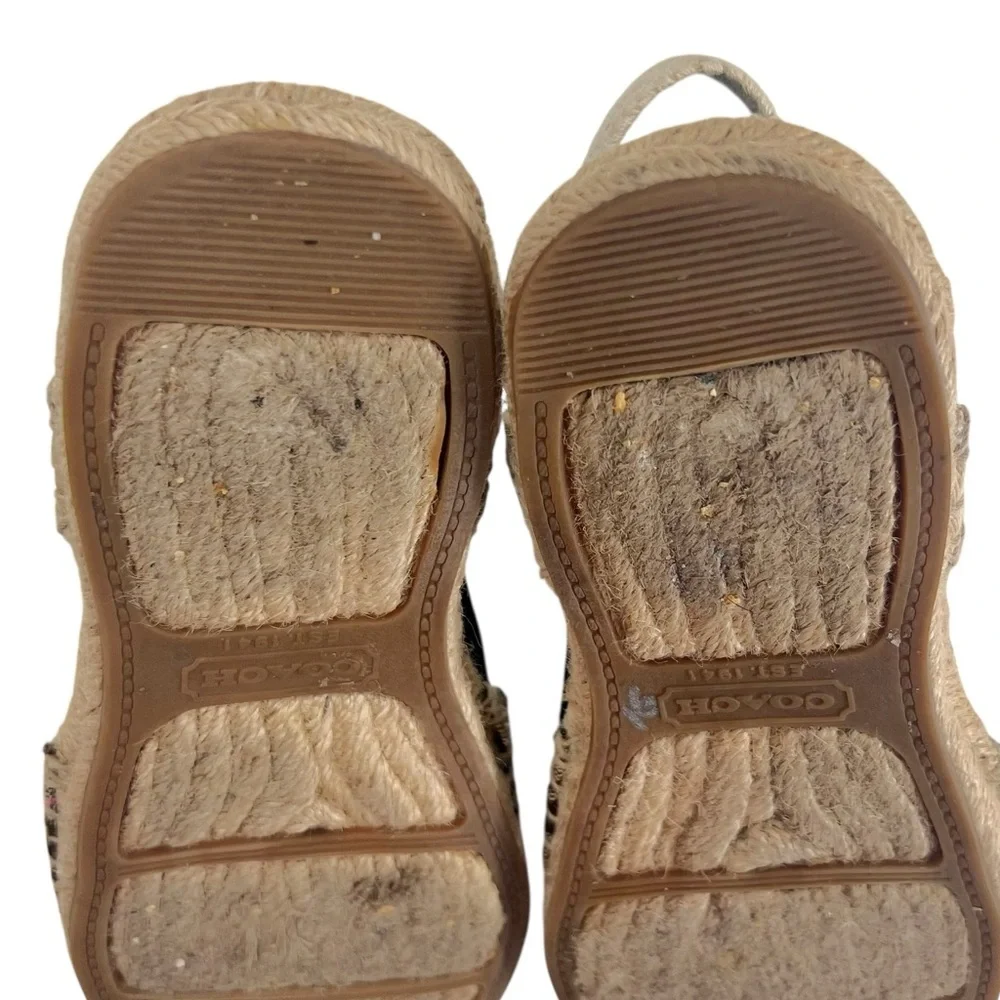 Coach Rayanne Espadrille Sling Flat Brown/Tan